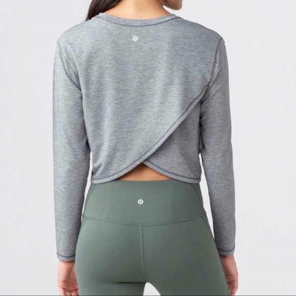 🌟SOLD🌟Lululemon Tee Long Sleeve Crop - Picture 8 of 8